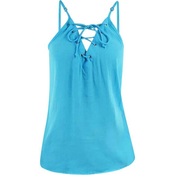 Sleeveless Lace-Up Tank Top - Picture 1 of 9